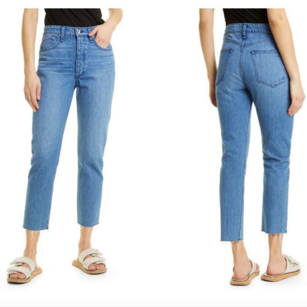 Rag & Bone Blue Ankle Cropped Jeans